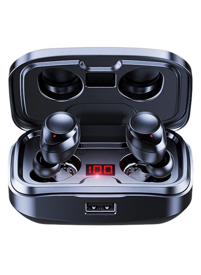 True Wireless Earbuds, HiFi Stereo Ear Buds, Bluetooth 5.4 Ultra-fast Connection In-Ear Earphone with Magnetic 2000mAh Charging Case,Type-c Cltra-fast Charging In-ear Music Headset Built in Mic for Clear Voice Call, Active Noise Cancellation Headphone,Waterproof and Anti-sweat,Black